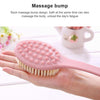 Long Handle Bath Brush Soft Hair Bath Brush with Massage Back Brush(Blue)