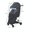 Universal Stroller Windshield and Warm Cover Deep Gray Rain Cover