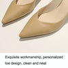 Stiletto Versatile Women Sngle Shoes Pointed Toe Pump High Heels, Size: 39(Beige)