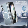 For Samsung Galaxy Z Fold3 5G lce Folding Series MagSafe Integrated Clear PC Phone Case(Silver)