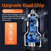 K15 Car Adapter 3 in 1 Stretchable Cable 22.5W Quick Charge Cigarette Lighter Dual USB Ports