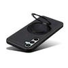 For Samsung Galaxy S24 FE 5G Denior A14 Skin Feel Rotating Holder MagSafe Phone Case(Black)