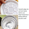 50 PCS / Set Thickened Circular Baking Tray Grilled Meat Paper, Specification: 9 inch(Silver White)