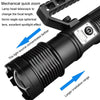 XHP160 Telescopic Zoom Searchlight Double-head Portable Outdoor Patrol LED Digital Flashlight