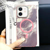 For iPhone 11 Tinfoil Texture MagSafe PC Phone Case(Pink)