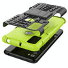 For Alcatel 3L (2021) Tire Texture Shockproof TPU+PC Protective Case with Holder(Green)