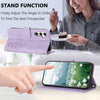 For Samsung Galaxy A26 5G Tulips Embossed Leather Phone Case with Lanyard(Purple)