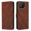 For Asus ROG Phone 8 Crossbody 3D Embossed Flip Leather Phone Case(Brown)