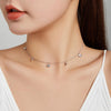 S925 Sterling Silver Simple Love Of Seashells Women Nacklace Jewelry