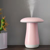 Mushroom Aromatherapy Night Light Bedroom Bedside Sleep Air Humidifier Sleep Aid Lamp Automatic Alcohol Sprayer(Pink)