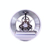 Metal See-through Quartz Clock Gear Clock DIY Accessories 86mm Silver Movement