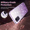 For Samsung Galaxy A51 4G Gradient Glitter Flower All-inclusive Phone Case(Purple)