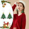 Christmas Element Cartoon Decoration Earrings Shiny Earrings, Spec: Santa Claus
