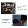 Enamel Zinc Alloy Jewelry Storage Treasure Box Epoxy Home Decoration(Royal Blue)