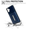 For Samsung Galaxy A06 4G / 5G Solid Color Metal Buckle Card Slots Bag Phone Case(Blue)