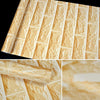Creative 3D Gold Brick Stone Brick Decoration Wallpaper Stickers Bedroom Living Room Wall Waterproof Wallpaper Roll, Size: 45 x 1000cm
