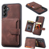 For Samsung Galaxy S25 5G Skin Feel Dream RFID Anti-theft PU Card Bag Phone Case(Coffee)
