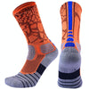 Basketball Stockings Boxing Roller Skating Riding Sports Socks, Size: L 39-42 Yards(Orange Blue)