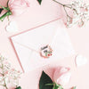 10 Rolls Thank You Floral Sticker Wedding Gift Decoration Sticker, Size: 2.5cm / 1 Inch(K-03-25)