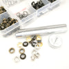 200pcs /Set 5mm Hollow Metal Copper Button Clothing Detachable Jeans Eye Buckles Replacement And Repair Kit