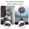 F508 Car Rear Seat USB Air Speed Adjustable Hose Fan(Black Red)