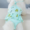 Dog Nappies, Banana Print, Breathable, Green, M