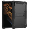 For Samsung Galaxy Tab S8 Ultra Silicone + PC Shockproof Protective Tablet Case(Black)