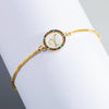 English Letter Bracelet Couple Girlfriends DIY Bracelet Men Women Micro Inlaid Zircon Rainbow Bracelet(Y)