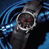 Ochstin 7236 Multifunctional Business Leather Wrist Wrist Waterproof Quartz Watch(Red+Black)