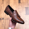 Men Comfortable Gentleman Business Fashion Pointed Dress Men Shoes, Size:38(Brown)