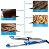 2 in 1 Titanium Hair Straighter Curler Iron(Blue)