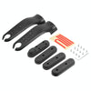 For Xiaomi M365 / PRO / 1S Skateboard Accessories Front Fork Plastic Protection Cover Reflecting Bar Set(Black)