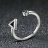 Geometric Movement Open Ring S925 Sterling Silver Ring