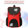Foldable Pet Carrier Backpack, Breathable Nylon, Red, For Cats/Small Dogs