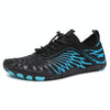 Mens Boys Water Shoes Quick Dry Aqua Socks Barefoot Beach Shoes Comfort Swim Sneakers, Size: 41(Black Blue)