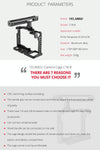 YELANGU C18 YLG0915A-B Video Camera Cage Stabilizer with Handle for Panasonic Lumix DC-S1H / DC-S1 / DC-S1R (Black)