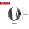 3 in 1 Car Carbon Fiber Automatic Gear Decorative Sticker for Honda Civic 8th Generation 2006-2011, Right Drive