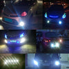 2 PCS 2x 3W  Waterproof Eagle Eye light  White LED Light for Vehicles, Cable Length: 60cm(Blue Light)