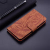 For Realme 13+ Global Tiger Embossing Pattern Flip Leather Phone Case(Brown)