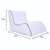 BB1803 Foldable Portable Inflatable Sofa Single Outdoor Inflatable Seat, Size: 90 x 70 x 65cm(White)
