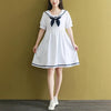 White Women Polyester Silk Goldfish Knot Professional Bow Tie