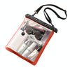 Multipurpose Single Shoulder Outdoor Transparent Waterproof Bag for Mobile Phone Small Objects(Orange)