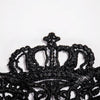 Halloween Masquerade Party Dance Sexy Lady Lace Crown Mask(Black)