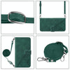 For Itel S16 Pro Crossbody 3D Embossed Flip Leather Phone Case(Dark Green)