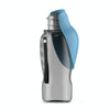 Portable Pet Water Bottle 800ml | Leakproof, Travel Dog Bowl | Blue Grey