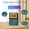 SH-01M Mini Portable Multifunctional Digital Display Two-Channel Radio, Size: US Version(Silver Gray)