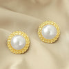 E2109-15 Semicircle Stud Earrings Jewelry
