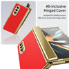 For Samsung Galaxy Z Fold4 Integrated AG Frosted Vacuum Plating Phone Case(Red)