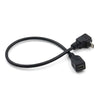90 Degree Mini USB Male to Mini USB Female Adapter Cable, Length: 25cm
