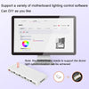 COOLMOON AM10 ARGB+PWM Dual 10 Ports Temperature Control Splitter Case Fan 5V 3Pin HUB(White)